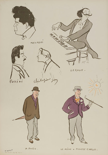 Pietro Mascagni Xavier Leroux Giacomo Puccini Feodor Chaliapine Enrico Caruso et