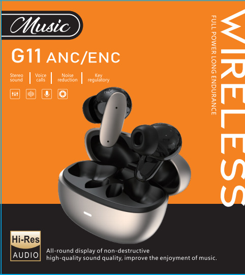 True Wireless Headphones with Noise Cancellation