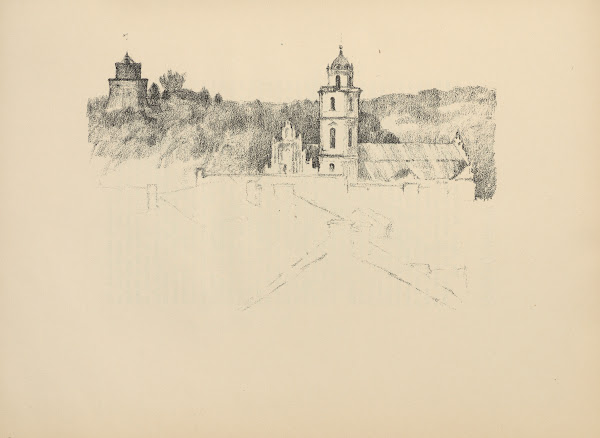 Blick Auf Den Schlossberg In Wilna 1916