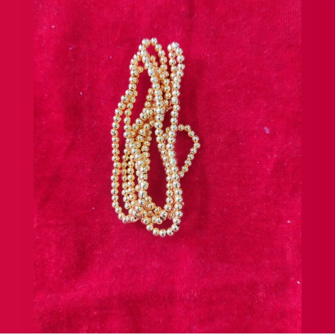 3 mm plain gold plated-1 line