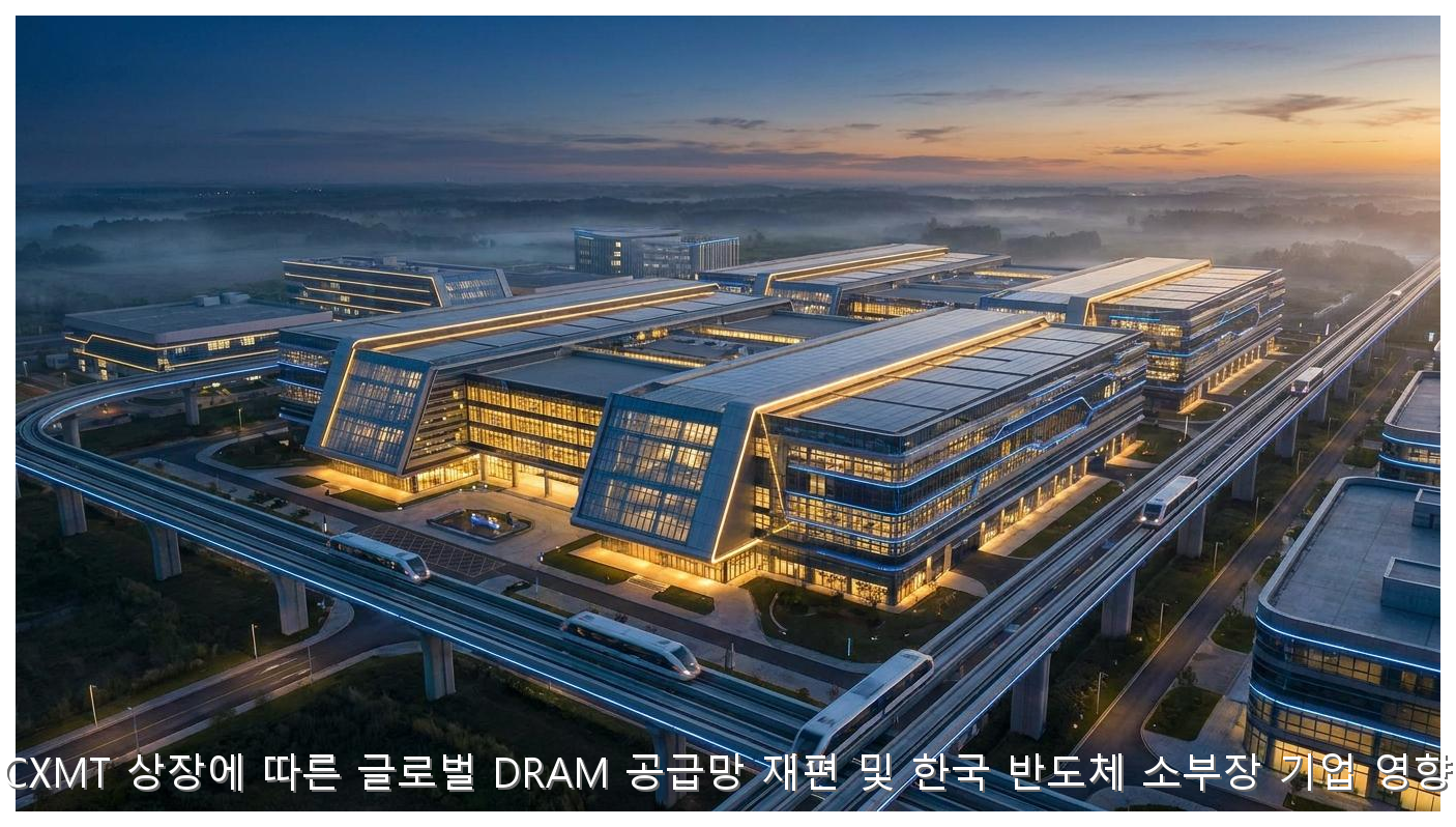 중국 CXMT 상장에 따른 글로벌 DRAM 공급망 재편 및 한국 반도체 소부장 기업 영향 분석 핵심 안내 및 분석 인포그래픽 (2)
