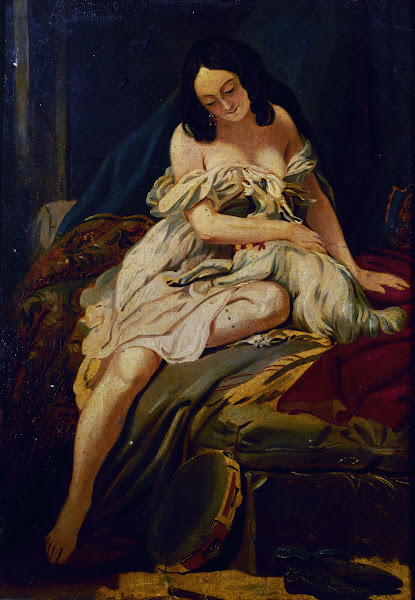 Esquisse pour le tableau La Esmeralda et sa chèvre 1839