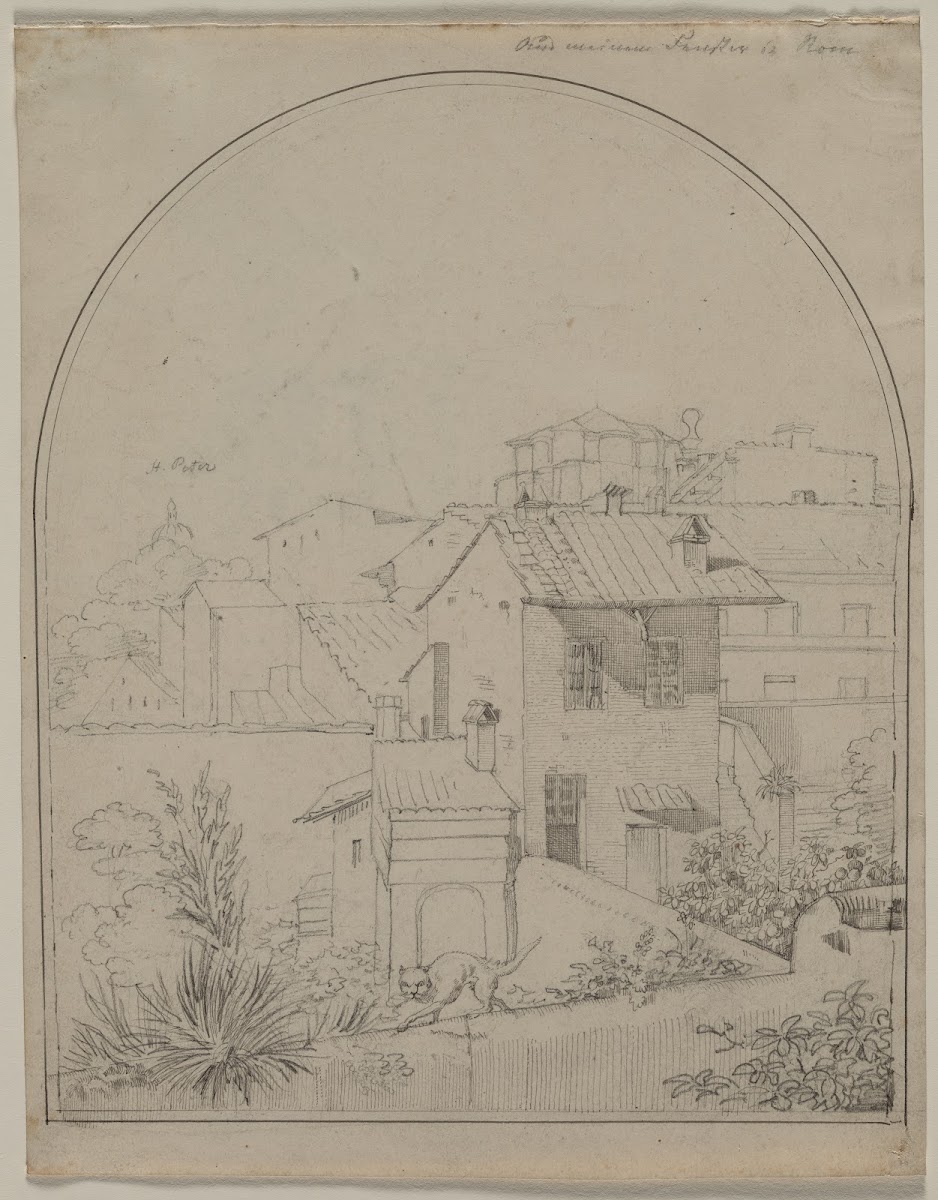 View From My Window In Rome C 1819