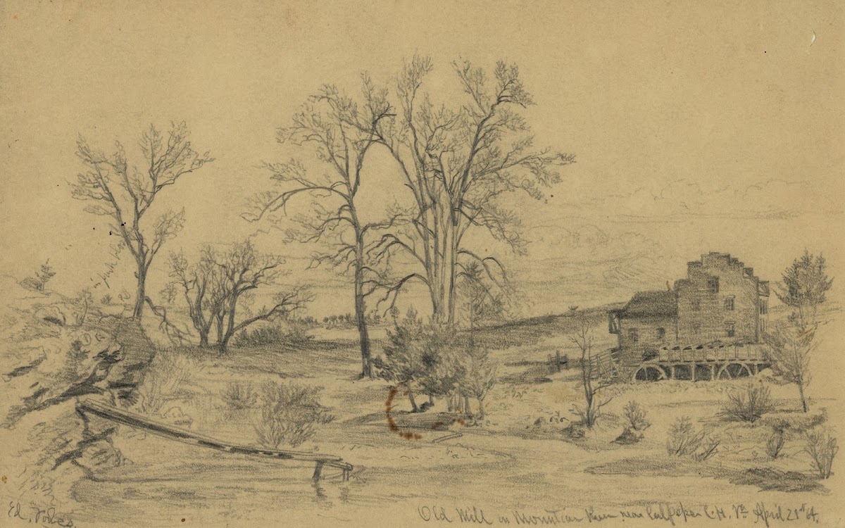Old mill on Mountain Run near Culpepper Court House Va Apr 21 1864 1864