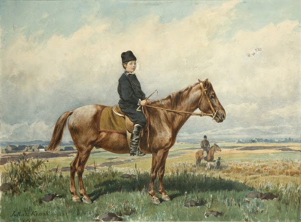 Boy on a pony 1874