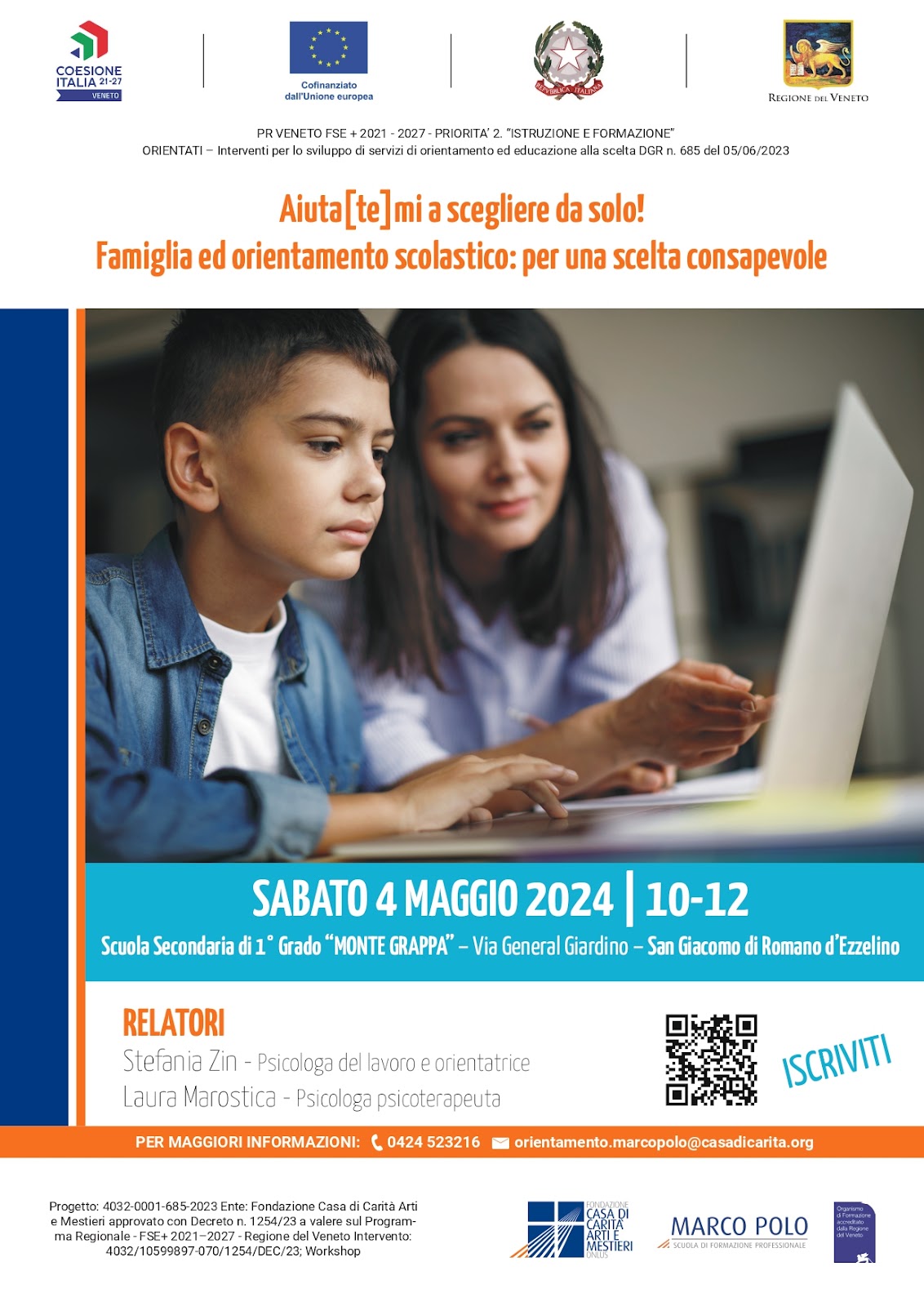 Sabato 4 maggio 2024 - Scuola Secondaria di 1° grado 'Monte Grappa'