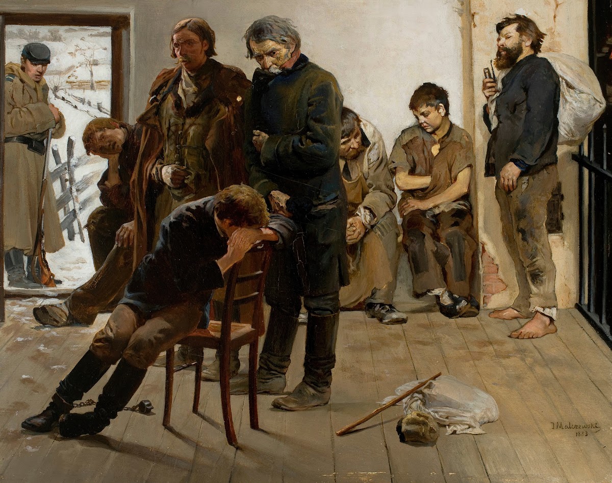 On the way to exile Prisoners 1883