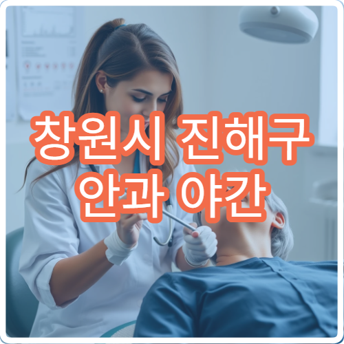 창원시 진해구 안과 야간 진료 시력 교정 백내장 녹내장 진료 병원