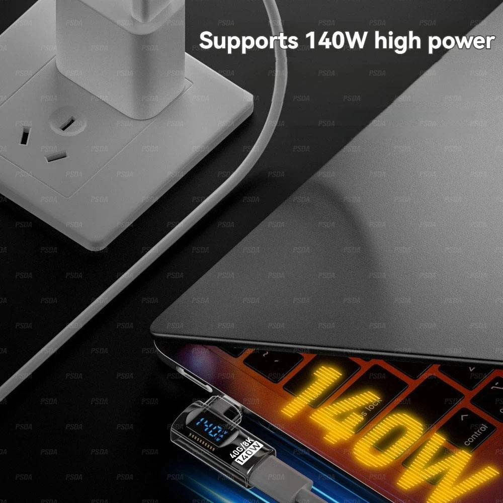 140W Digital Display Adapter USB Type C Fast Charging