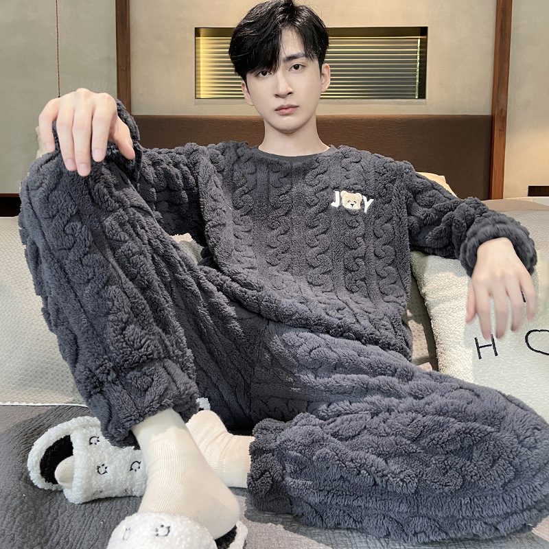Men's loungewear, flannel, lined, warm