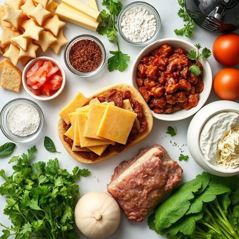 Ingredients for Philly Cheesesteak Sloppy Joes (Quick Weeknight Dinner) – Easy & Melt‑in‑Your‑Mouth Homemade Classic