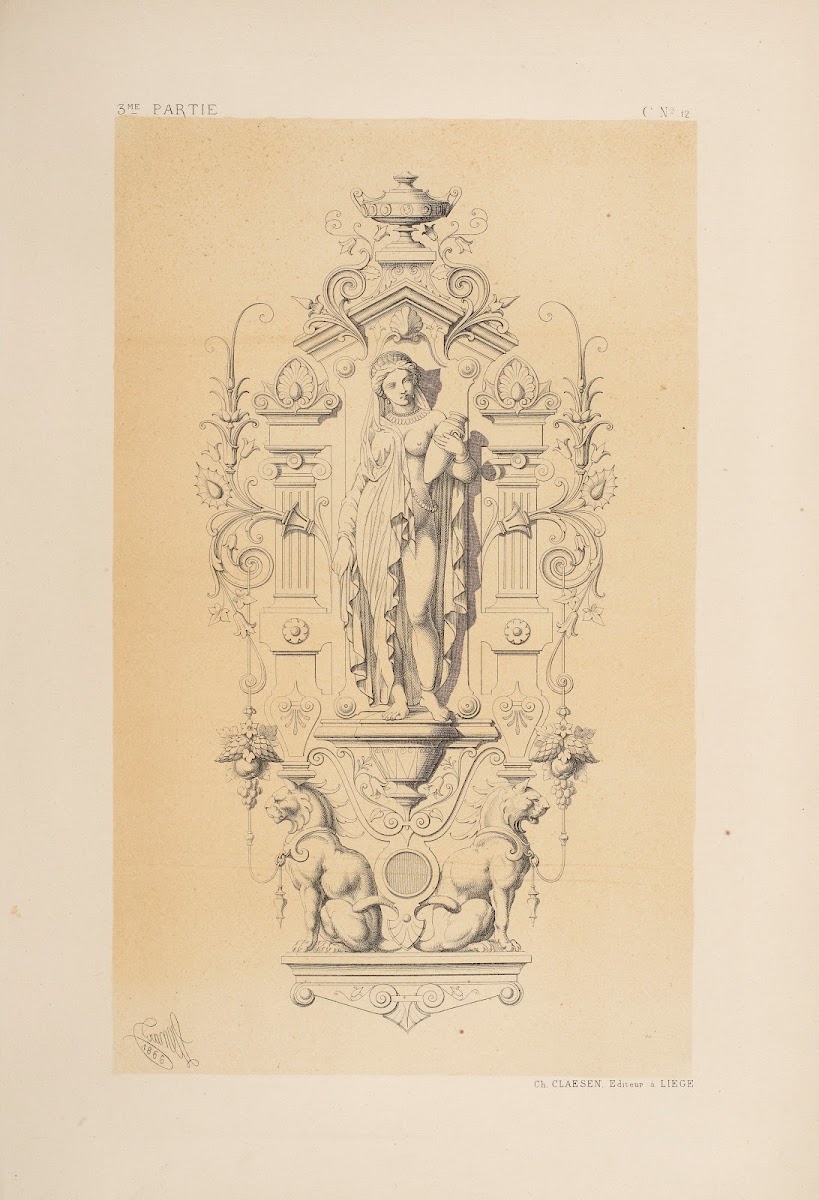 Panneau genre néo grec 1866