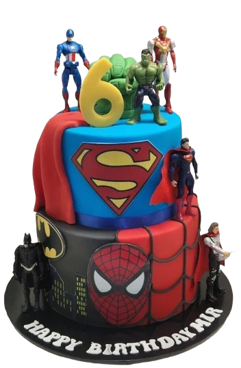 Avengers Themed Cake CB-NC776