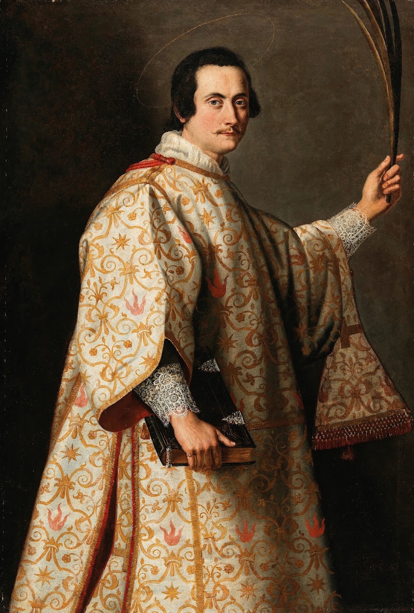 Portrait of a man in the guise of Saint Lawrence