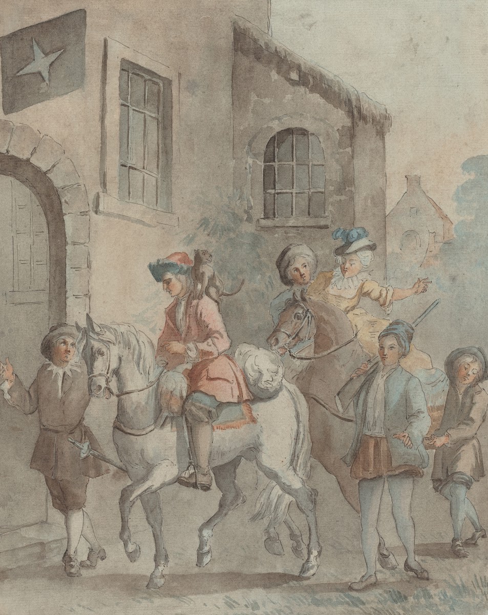 Arrival At An Inn 18th century