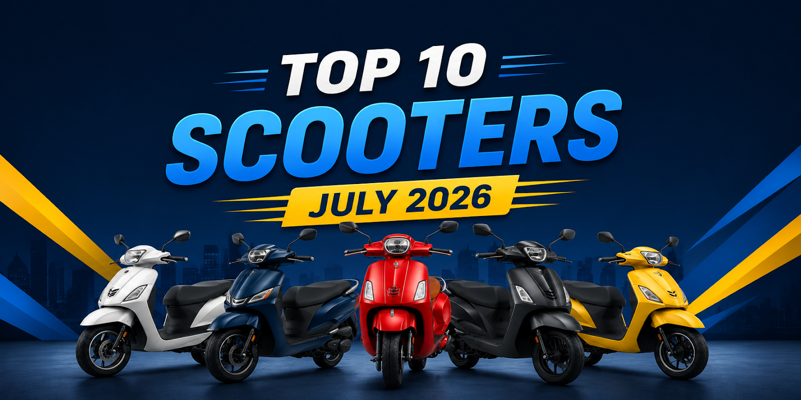 July 2026 scooter sales – Activa, Jupiter, iQube, Chetak, Access, Ntorq, Burgman, Dio, Rizta, RayZR