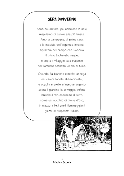 Anteprima della prima pagina: Sera d'Inverno