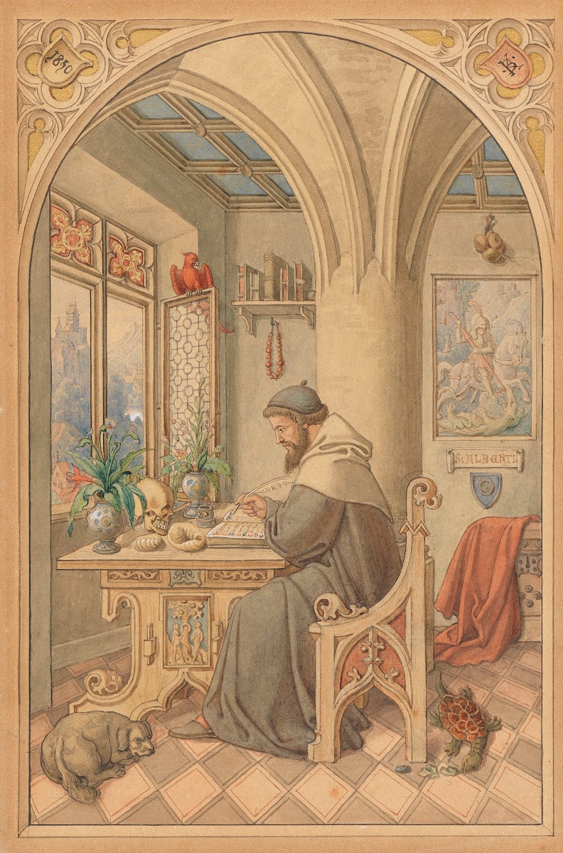 Der Hl Albertus Magnus in seinem Studierzimmer 1850