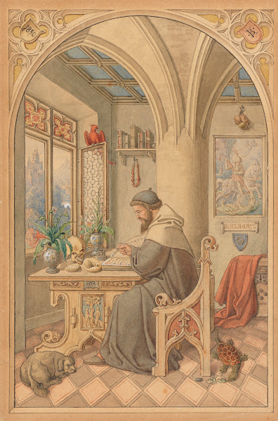 Der Hl Albertus Magnus in seinem Studierzimmer 1850