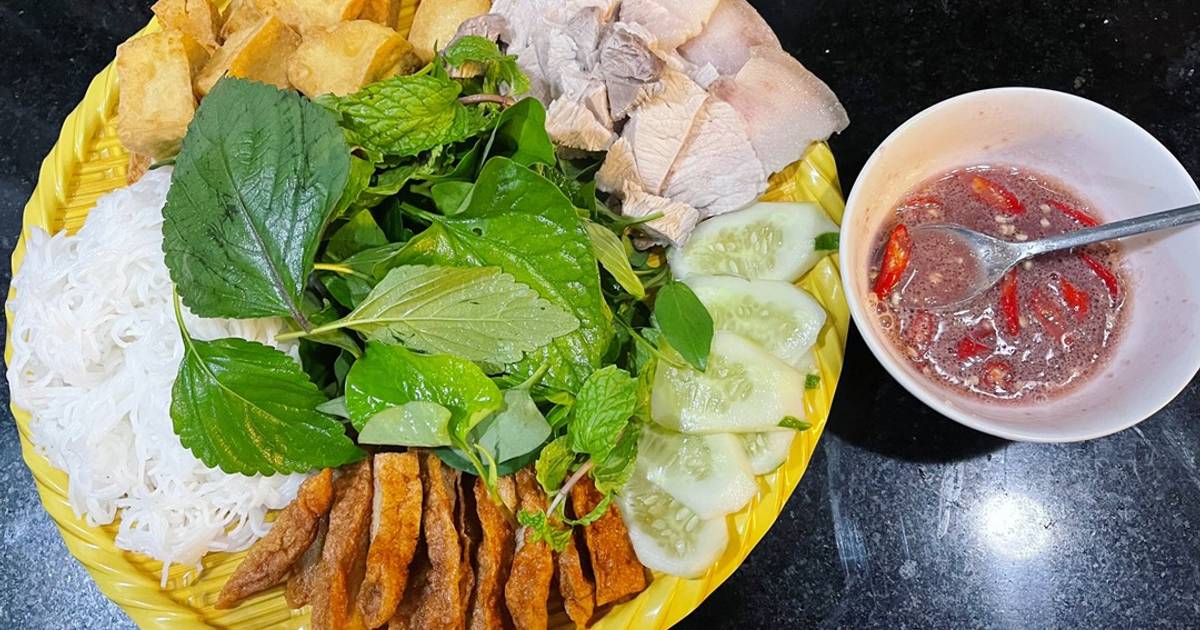 Bún đậu mắm tôm. (Made by Me)