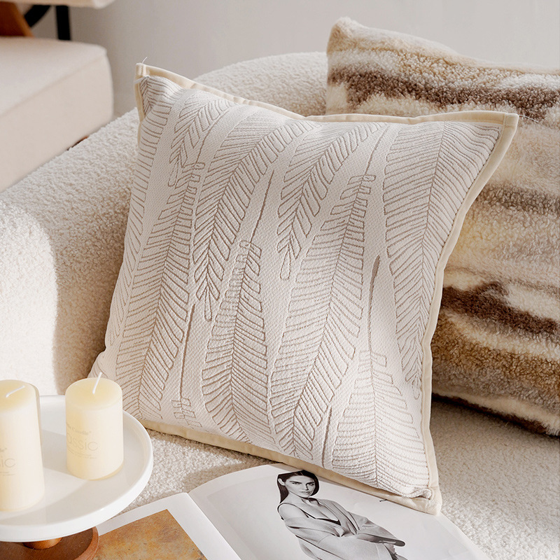 Decorative linen cushion, Nordic, striped
