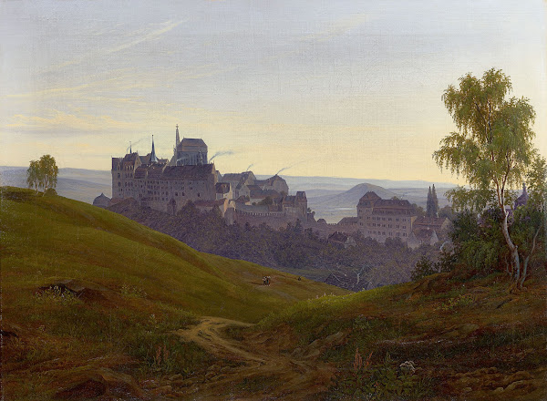 The Albrechtsburg in Meissen Circa 1835