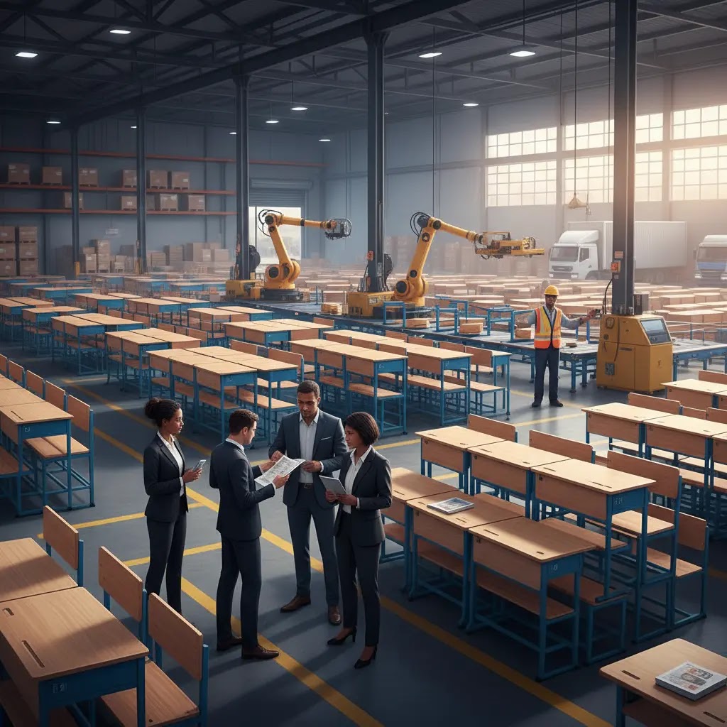 Supplier bangku sekolah tangan pertama untuk reseller