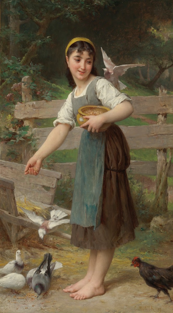 Feeding The Doves 1890