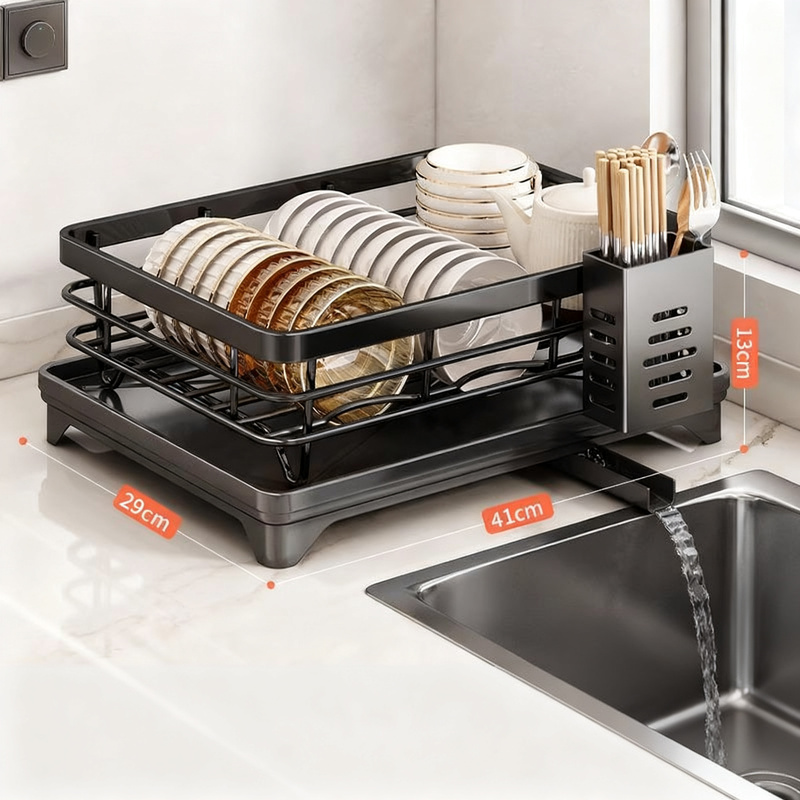 Stainless steel dish drying rack