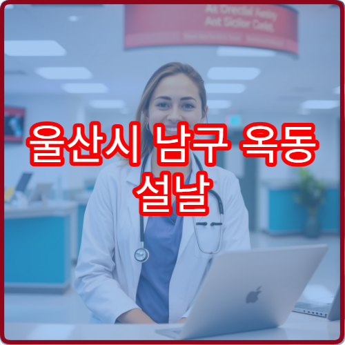 울산시 남구 옥동 설날 명절 연휴 당번약국 휴일 운영 정보