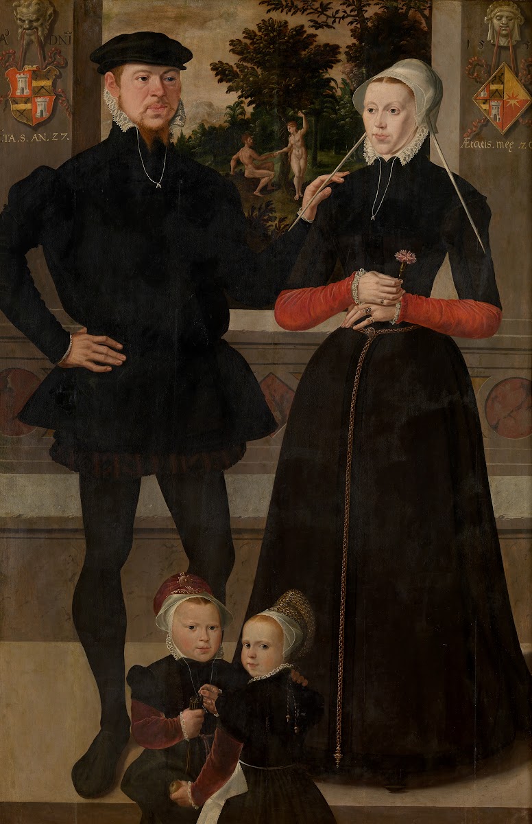 Thomas Gerritzn Doesburch and Claesje Hendricksdr Roeclaes with their daughters