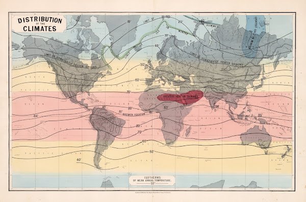 Distribution Of The Climates 1862