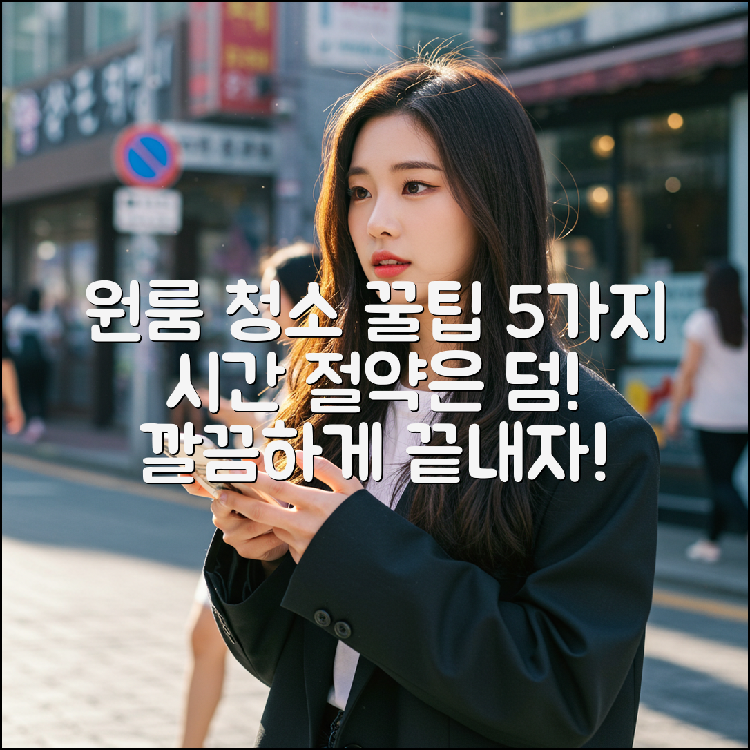 원룸 청소 5가지 꿀팁! 시간 절약은 덤