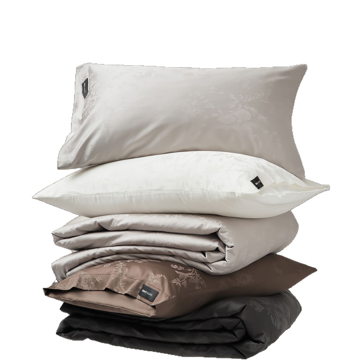 Tencel-Cotton Bed Linen Set, Cooling, Jacquard