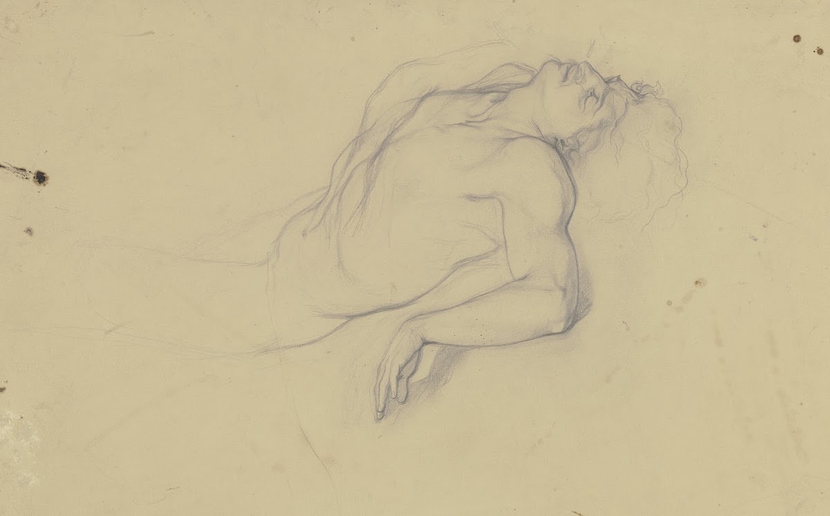 Der Leichnam des Leander aus Hero und Leander before 1863