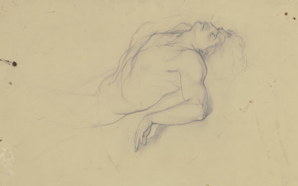 Der Leichnam des Leander aus Hero und Leander before 1863