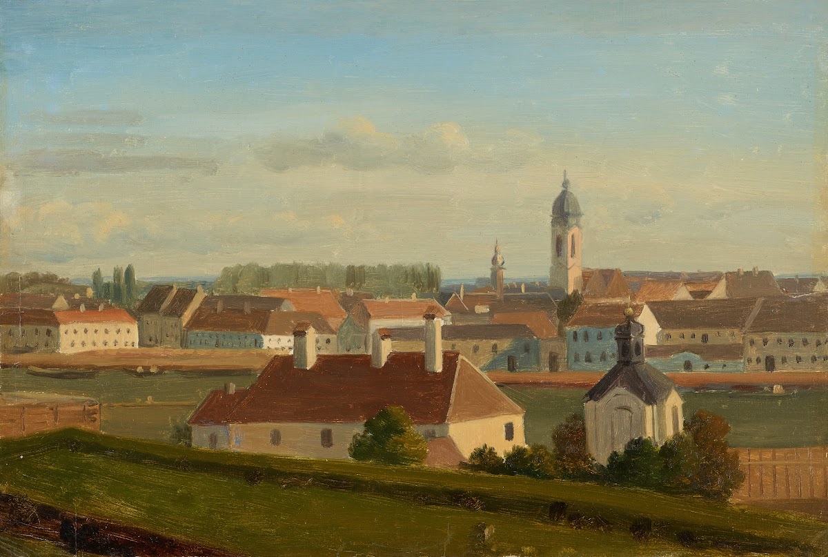 Blick über den Donaukanal zur Leopoldstadt 1812