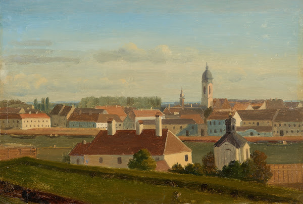 Blick über den Donaukanal zur Leopoldstadt 1812