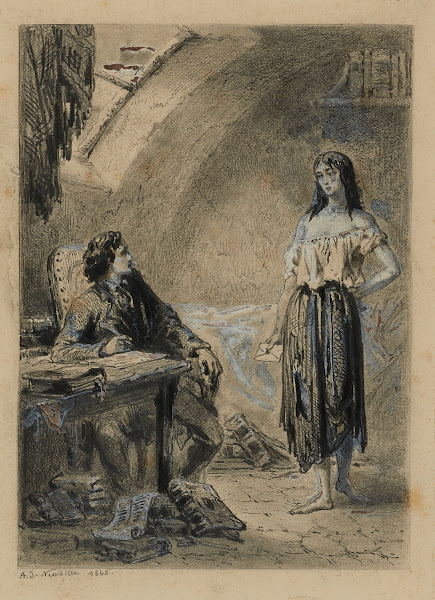 Eponine chez Marius Une rose dans la misère 1865
