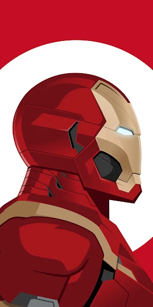 Iron Man Minimal 4K Wallpaper Background