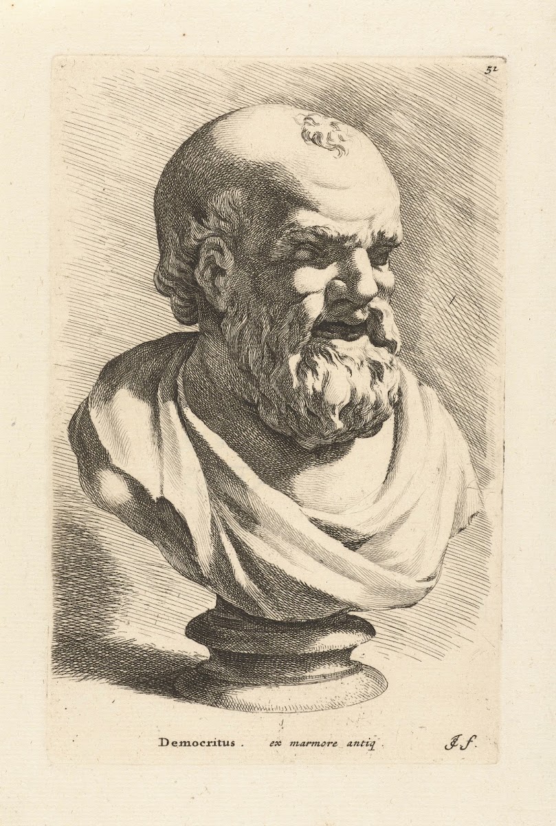 Portrait bust of Democritus 1666 1671