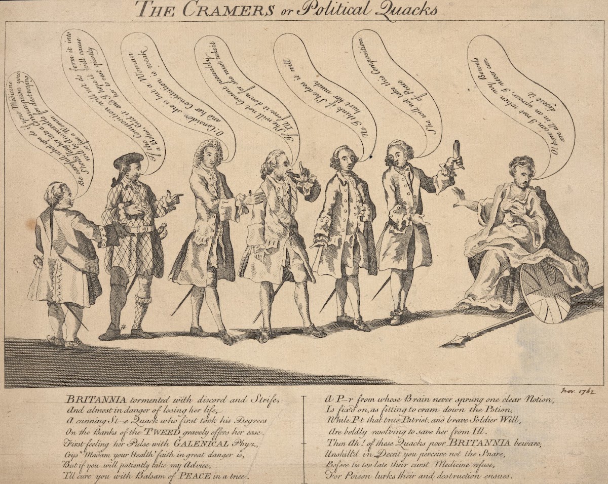 The cramers or political quacks 1762