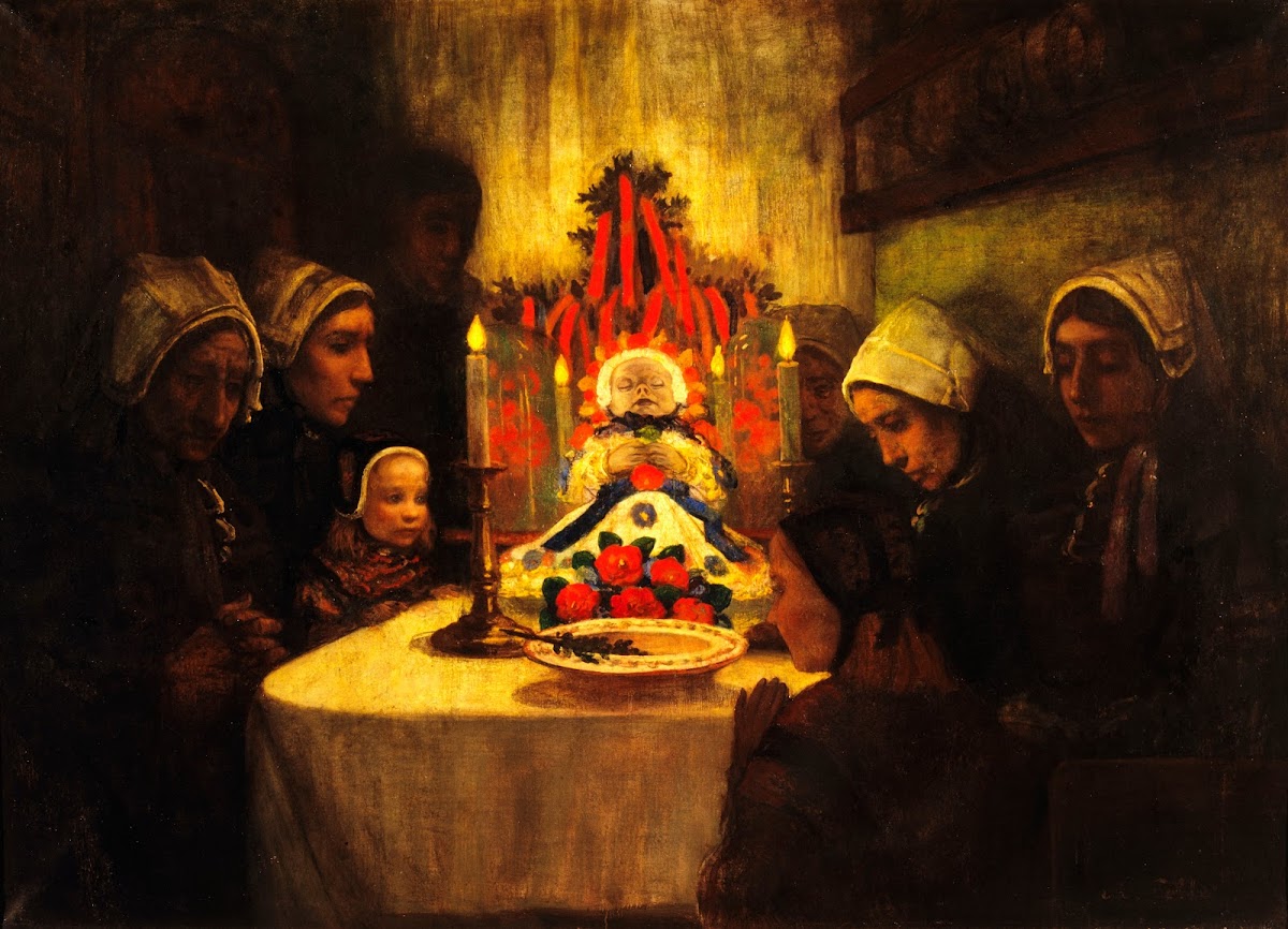 Gens dOuessant veillant un enfant mort 1889