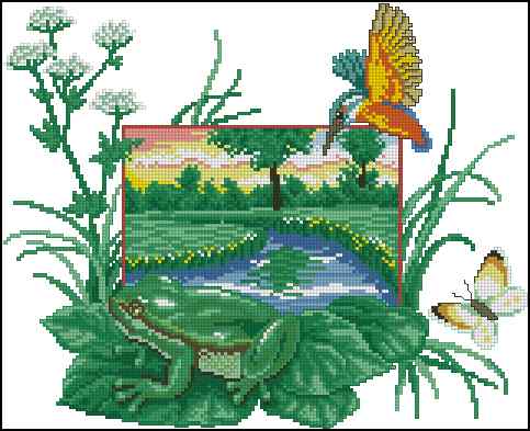 CMP 400235 Landscape With A Frog