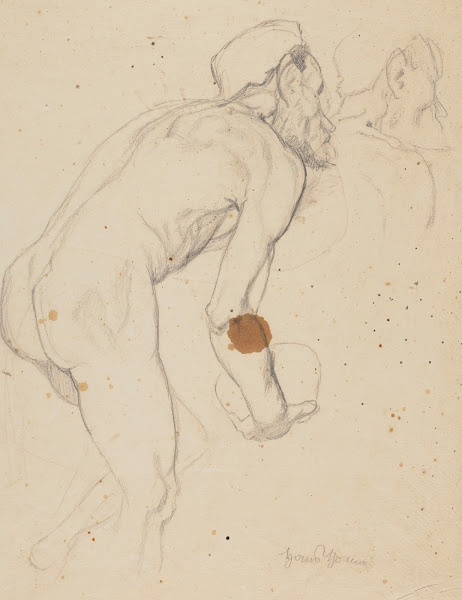 Male Nude from the Back 1890
