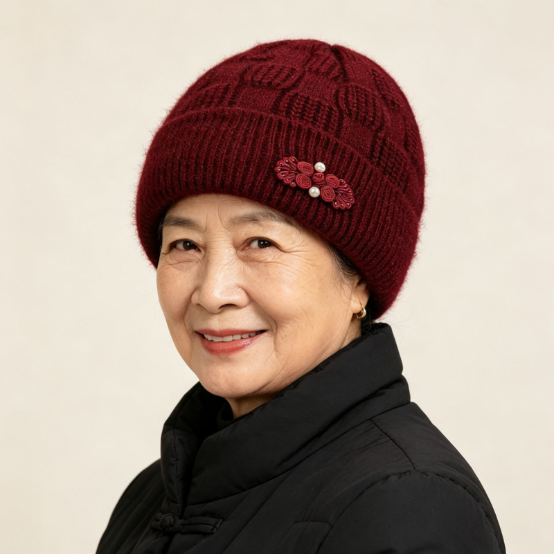 Knitted Set for Women: Hat and Scarf, Lined