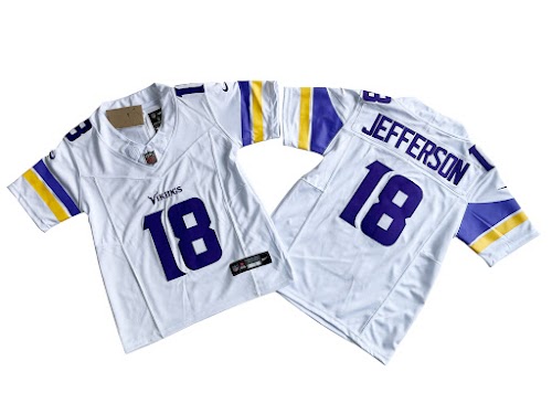 Minnesota Vikings 18# Justin Jefferson Nike Youth Vapor F.U.S.E. Limited Jersey.jpeg