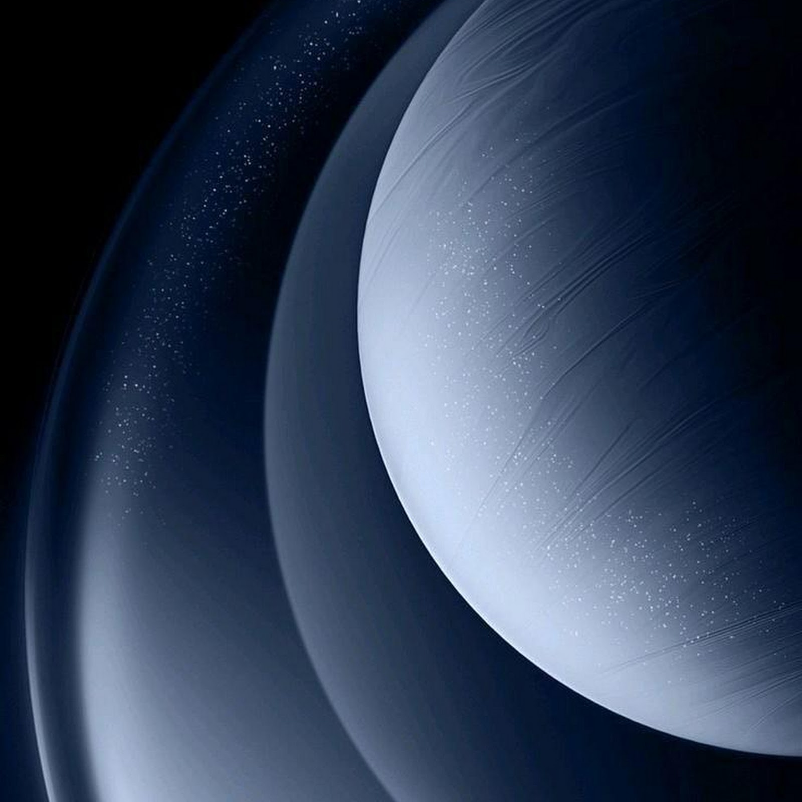 Download Abstract Blue Planet Rings iPhone
