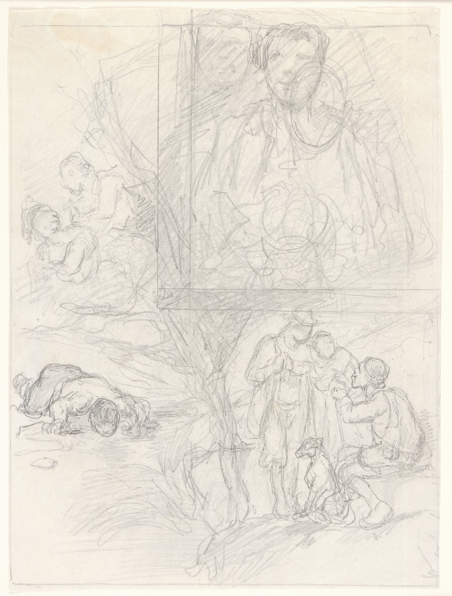 Study for Sheet Music Cover 19th century