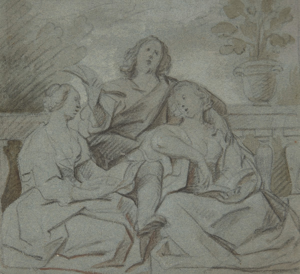 A Youth and Two Girls Singing 17th century